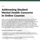 MSU addressing mental health concerns flyer