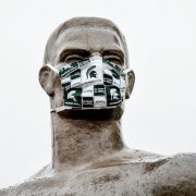 Sparty with mask photo