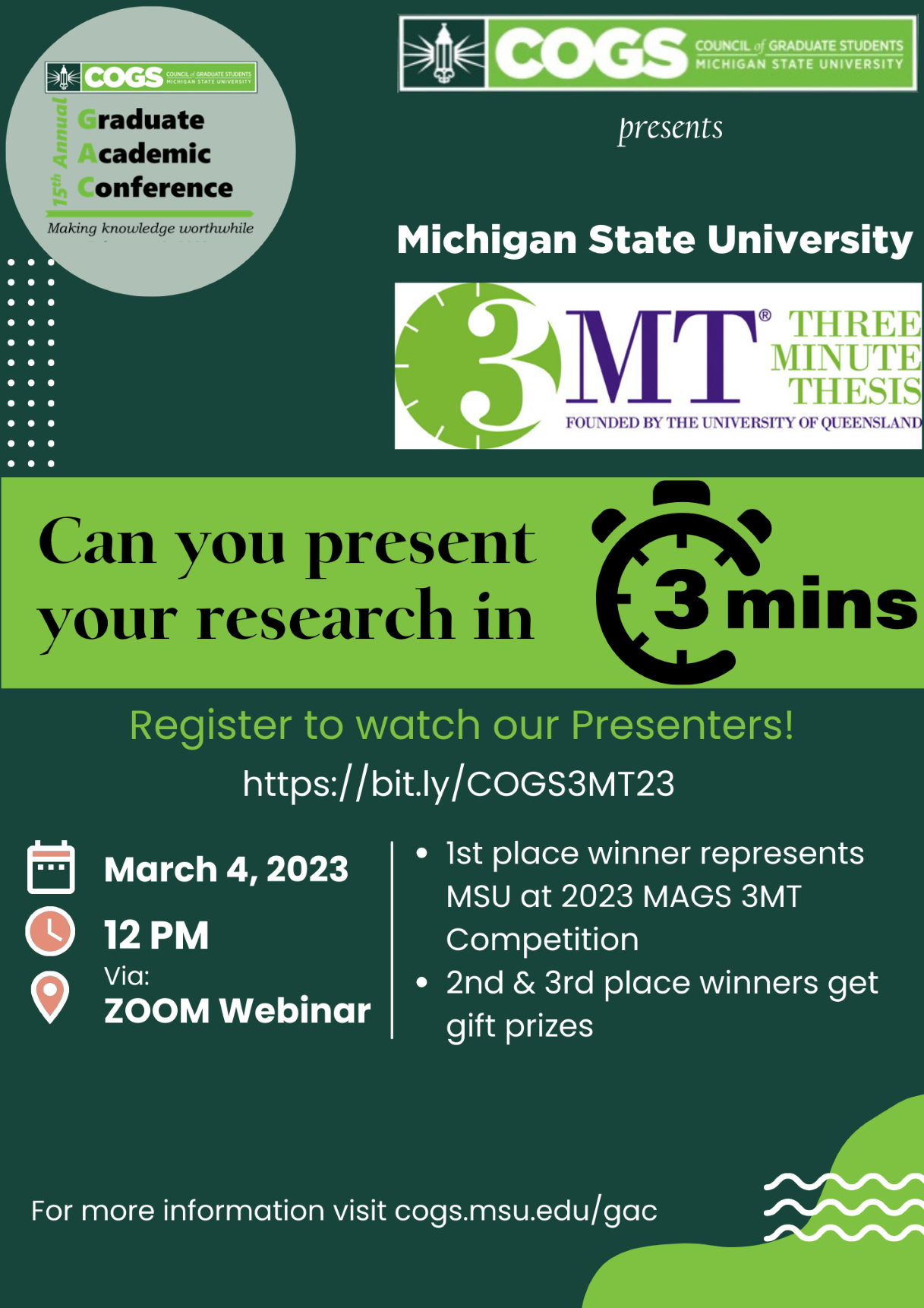 3MT Flyer for March 4 event