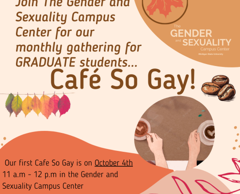 Cafe so gay GSCC Flyer