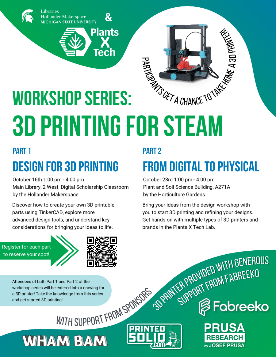 3d print workshop flyer oct 2025