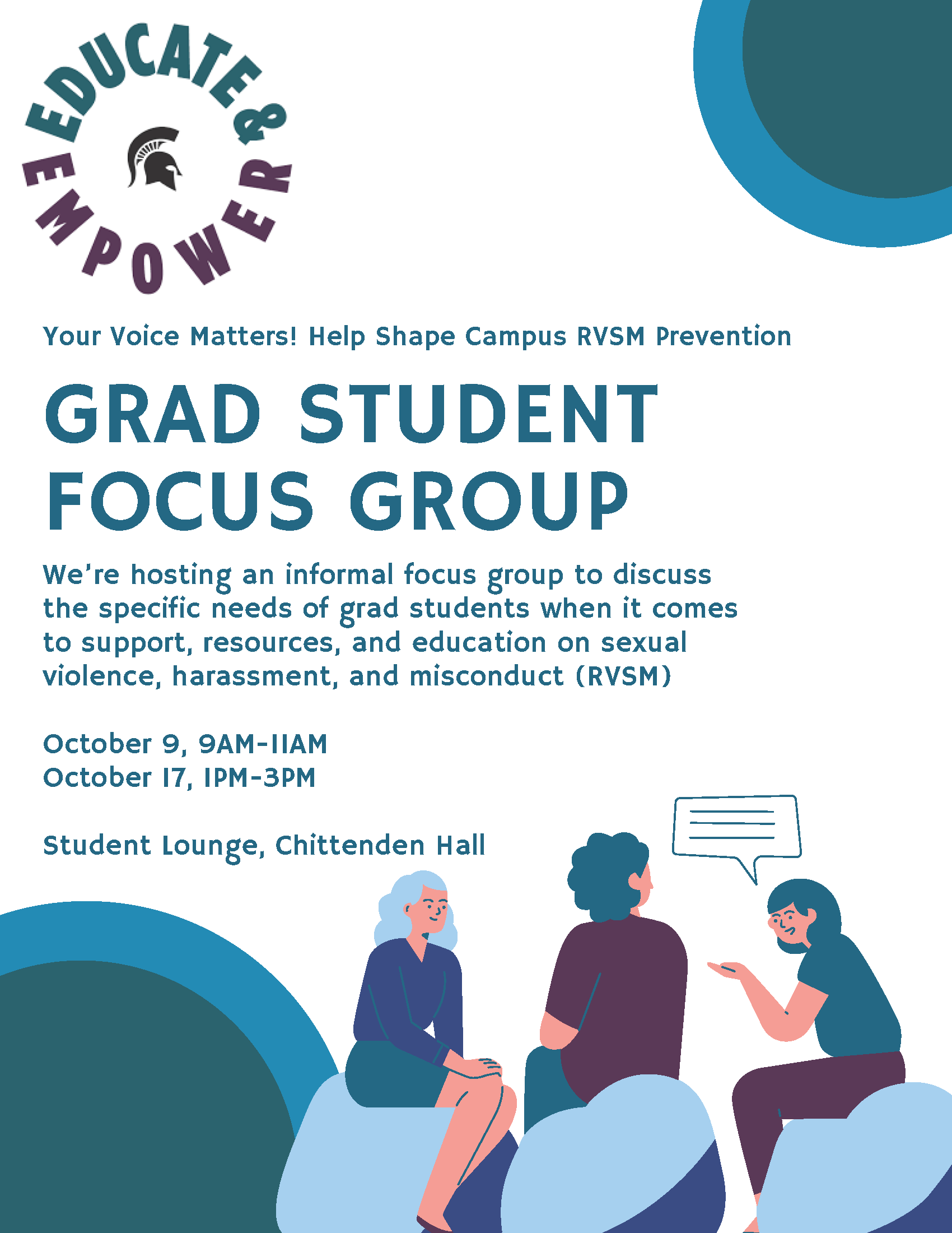 Grad Student Focus Group Oct 25