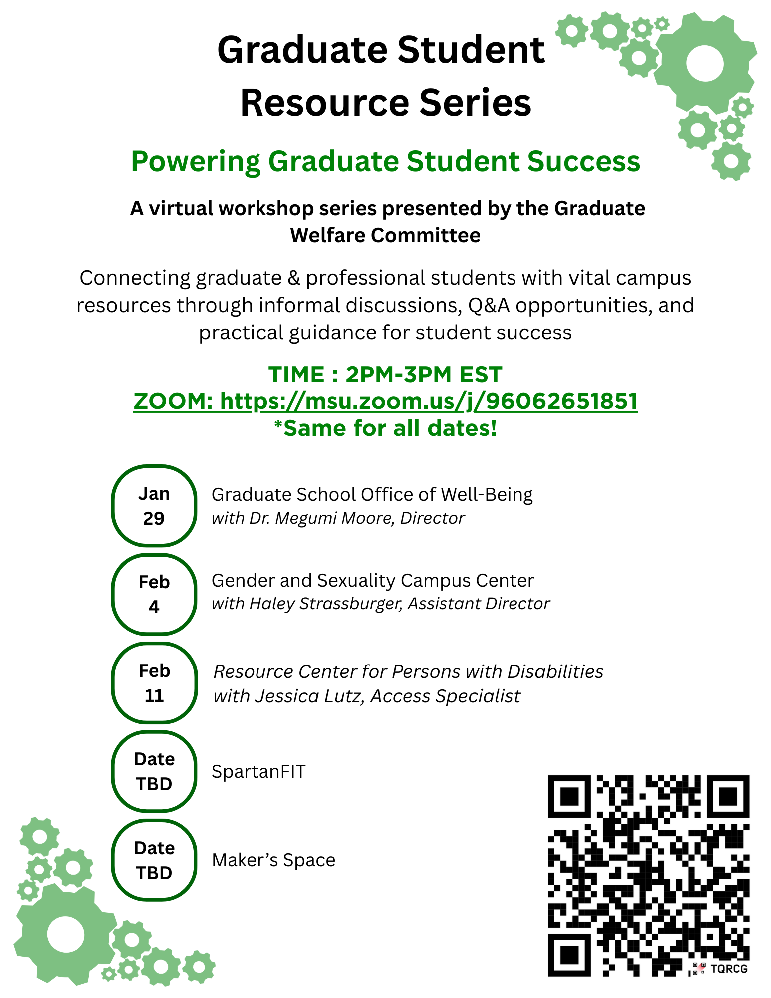 COGS Grad Resource Workshop series spring 2026